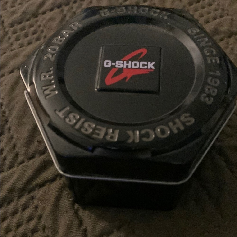 Casio G-Shock Black and Red Rugged Watch Case